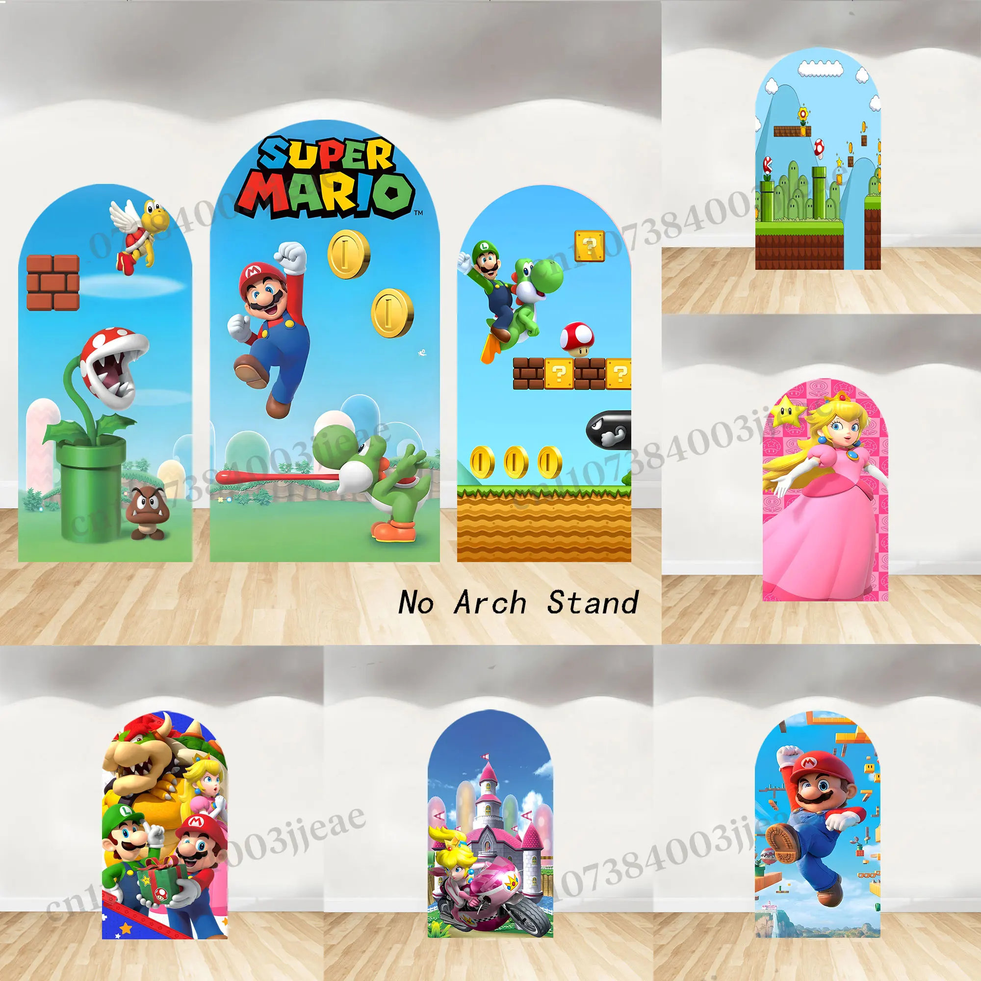 

Фон для дня рождения в стиле Супер Марио, декорации для вечеринки для девочек и мальчиков, украшения для арки, реквизит для фотосессии на детский праздник, постер