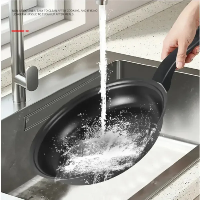 طقم حلل استانلس ستيل مكون من 13 قطعة وعاء الحليب وعاء الحساء مقلاة صغيرة مسطحة القاع مع غطاء ومجرفة مجموعة أدوات المطبخ لمجموعة أواني الطبخ #3