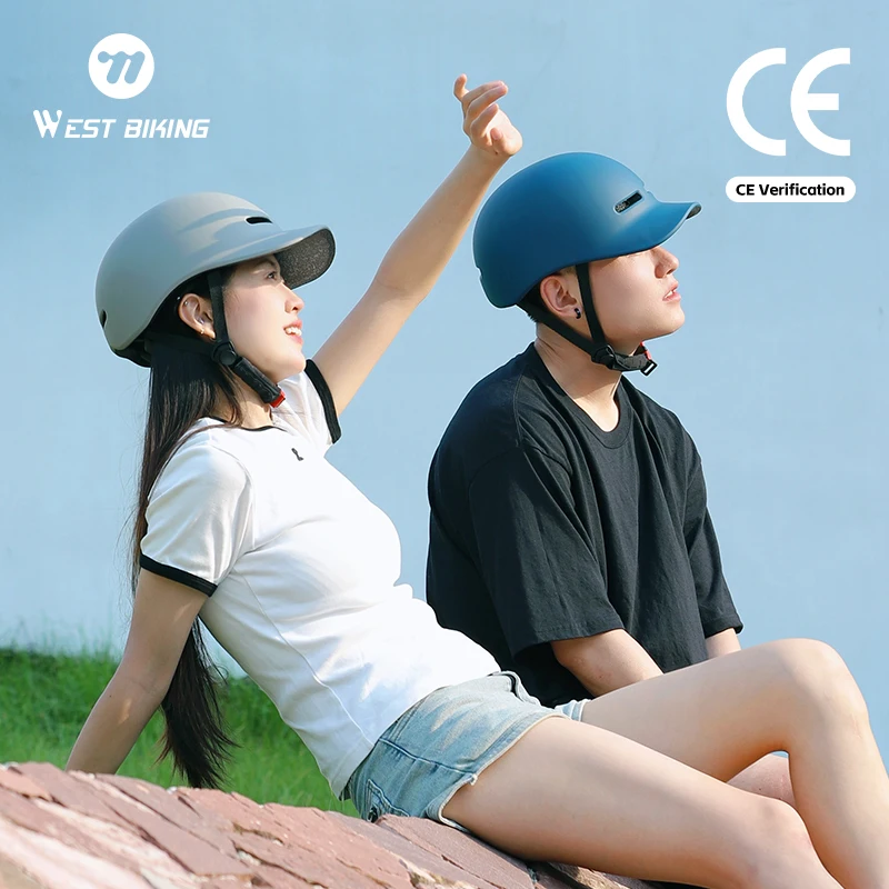 

WEST BIKING CE сертифицированный велосипедный шлем, дорожный велосипед, спорт на открытом воздухе, безопасный электрический скутер, роликовые коньки, кепка, велосипедное оборудование