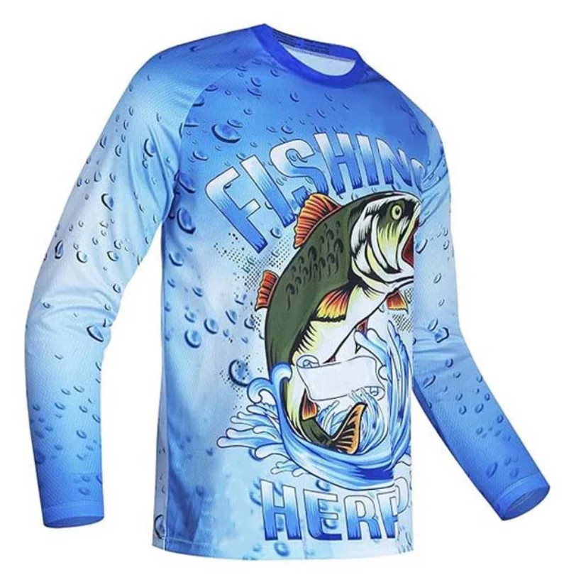 Men Long Sleeve T-shirt Bass F - 3D Printing Custom ulasan dan harga