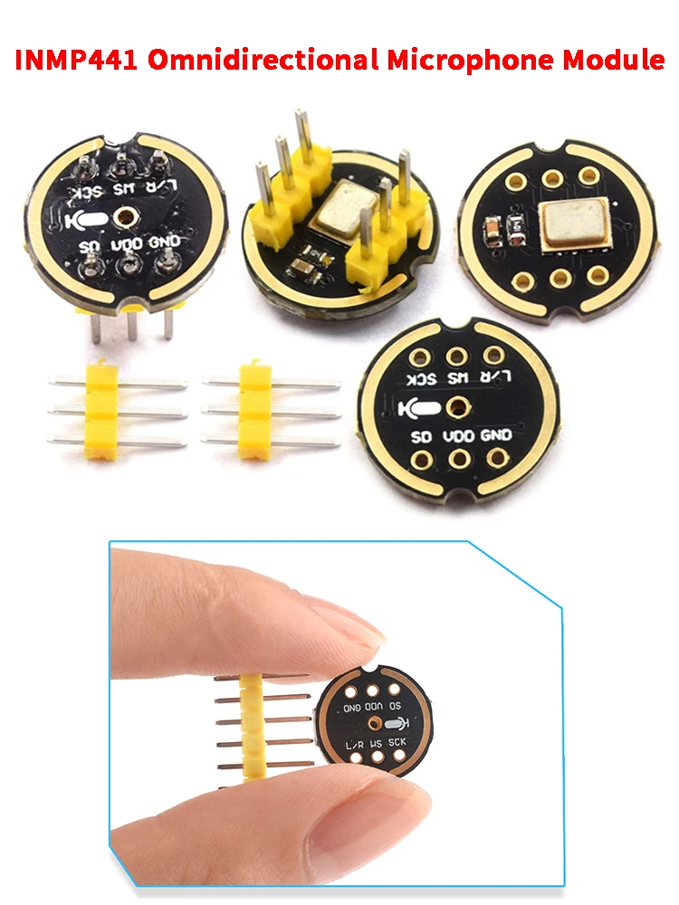Module de capteur de sortie numérique INMP441, Module de capteur de Microphone omnidirectionnel de haute précision MEMS Compatible avec ESP32