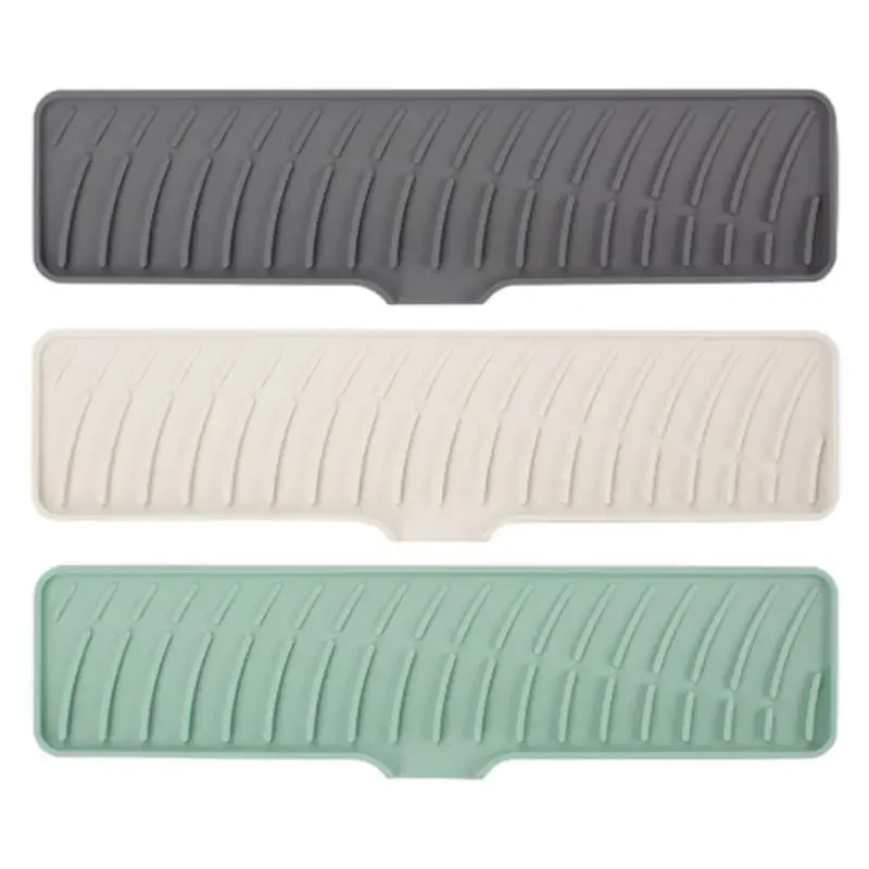 Silicone Tableware Cushion Anti Slip Sink Tray Kitchenware Protection Mat Dish Drying Cushion Pad Storage Sink Drain Mat