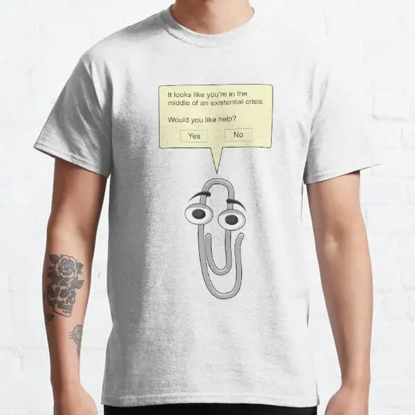 Clippy Existential Crisis Classic T Shirt SweaT 40617