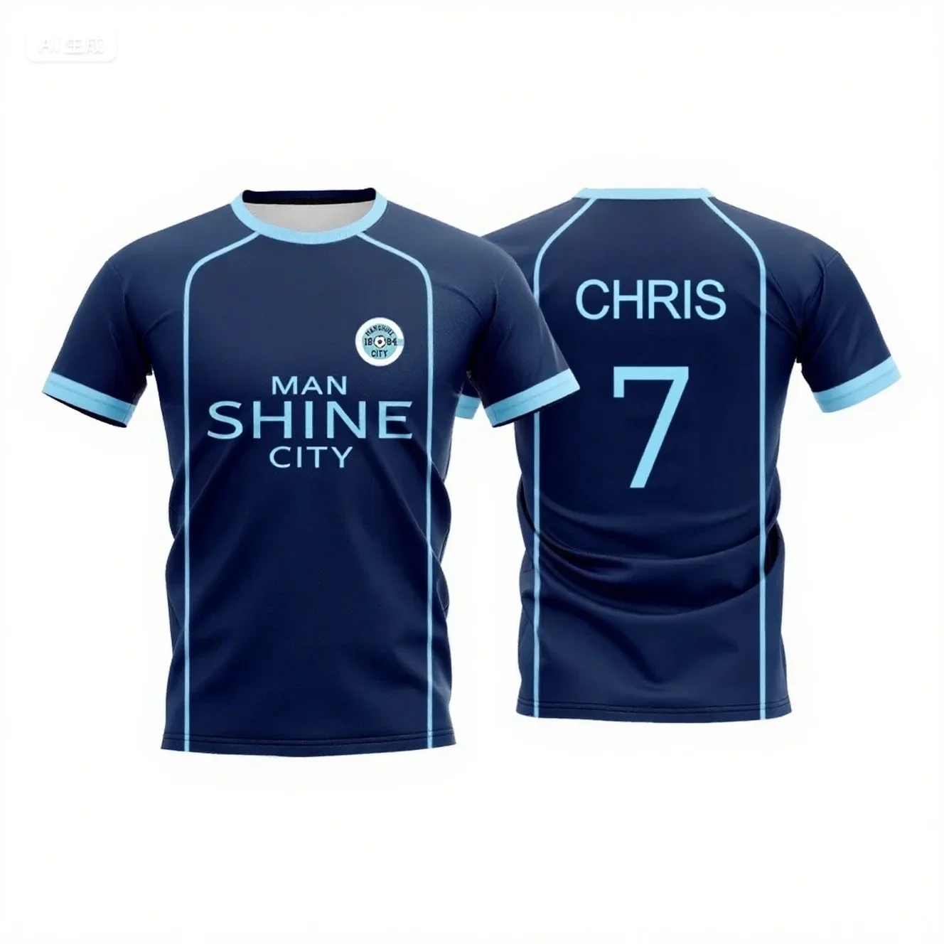 New Hot Selling Men's Short Sleeved T-shirt Jersey, Outdoor Sports Children's Round Neck Top, Quick Drying and Breathable