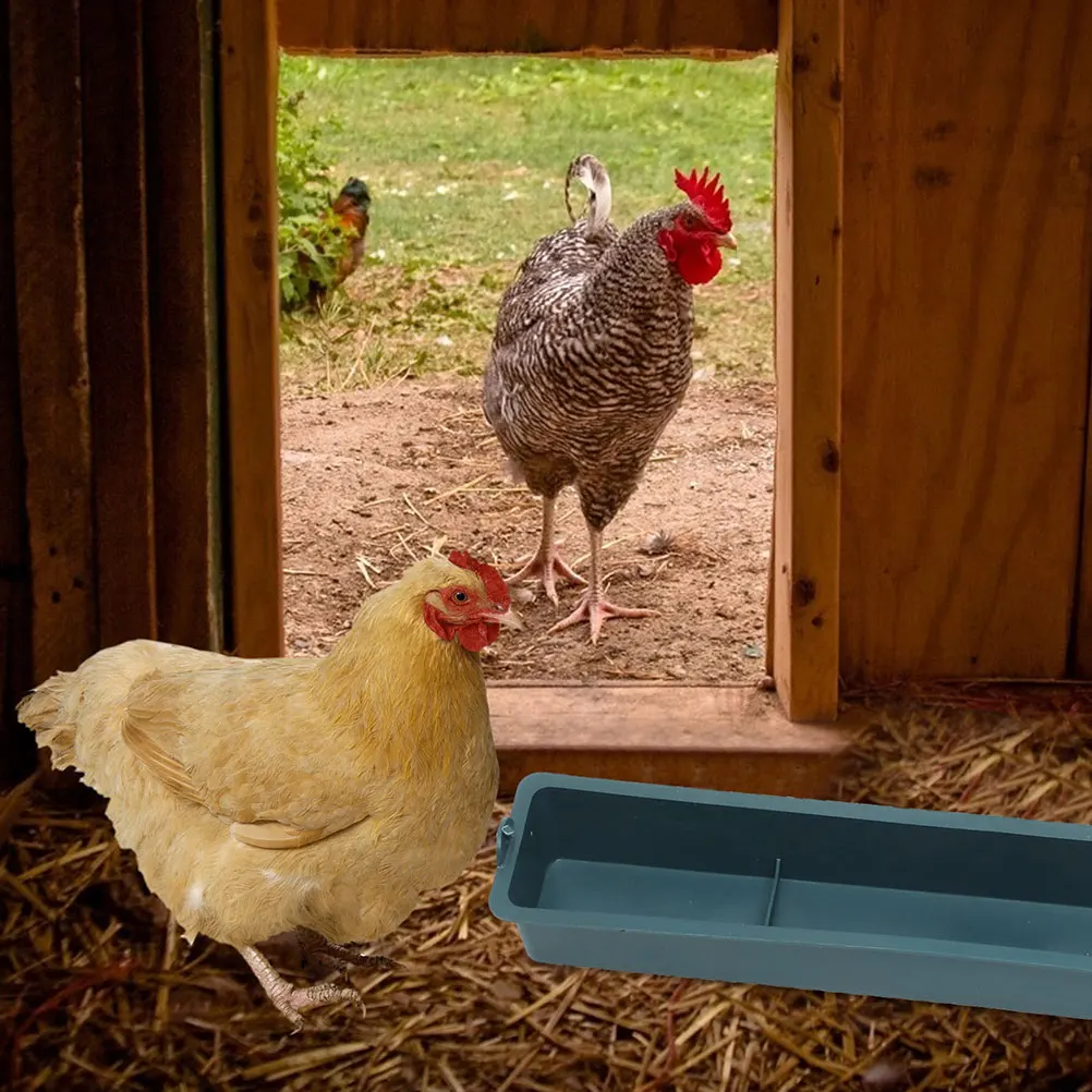 

2pcs Anti-spill Feeder Durable Plastic Poultry Duck Pigeon Food Dispenser Poultry Feeder Pendant Trough Fodder Pot
