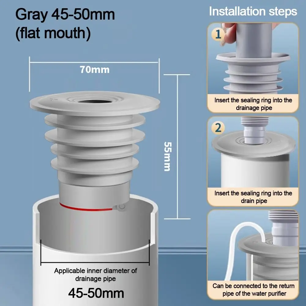 مقاومة للرائحة. سيليكون استنزاف فخ طبق تجفيف 2 ألوان استنزاف الأنابيب المصارف بالوعة المطبخ المجاري ختم المكونات المنزل