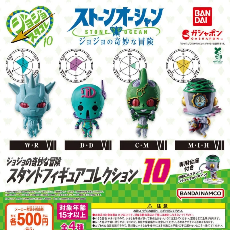 

Коллекционная мини-фигурка Bandai Jojo's Bizarre Adventure Stand Gashapon с синей головой и шипами, настольное украшение для фанатов аниме