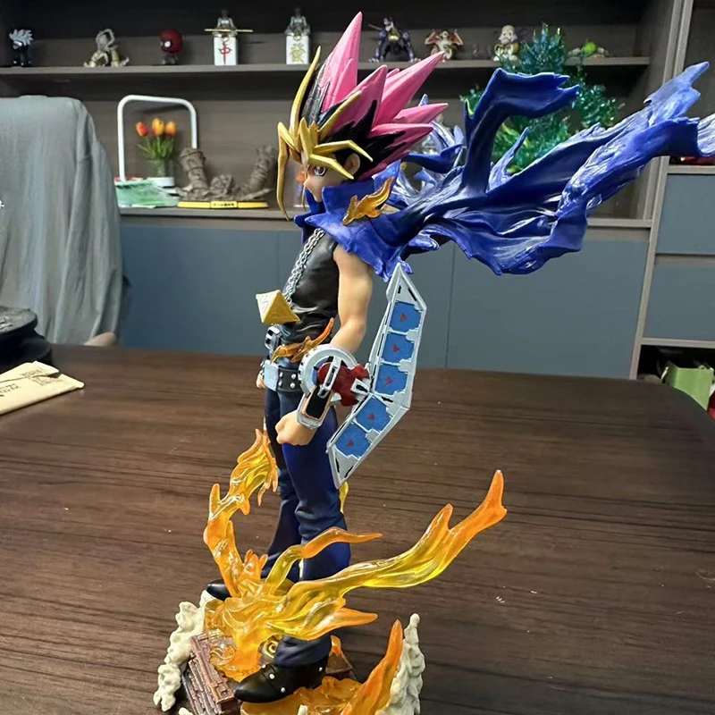 Anime Yu-Gi-Oh! Duel Monsters Yami Yugi Atem Action Figures, Yugi Muto, ATEM PVC Collection Model Dolls, Jouets pour garçons, Cadeaux, 29cm