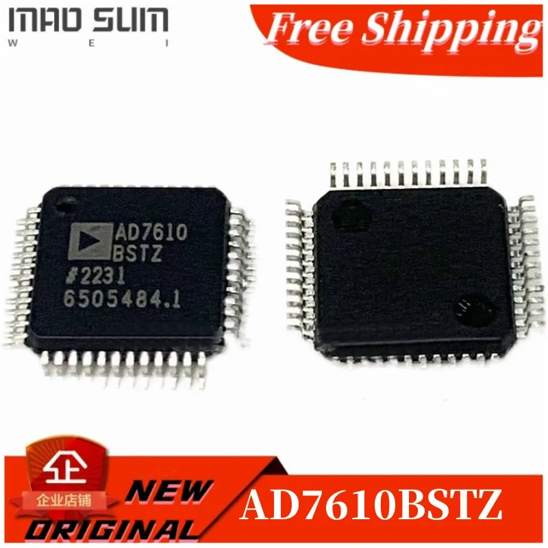 Free Shipping 2PCS~10PCS/LOT AD7610BSTZ AD7610BSTZ-RL AD7610 QFP-48 ADCs - Analog to Digital Converters