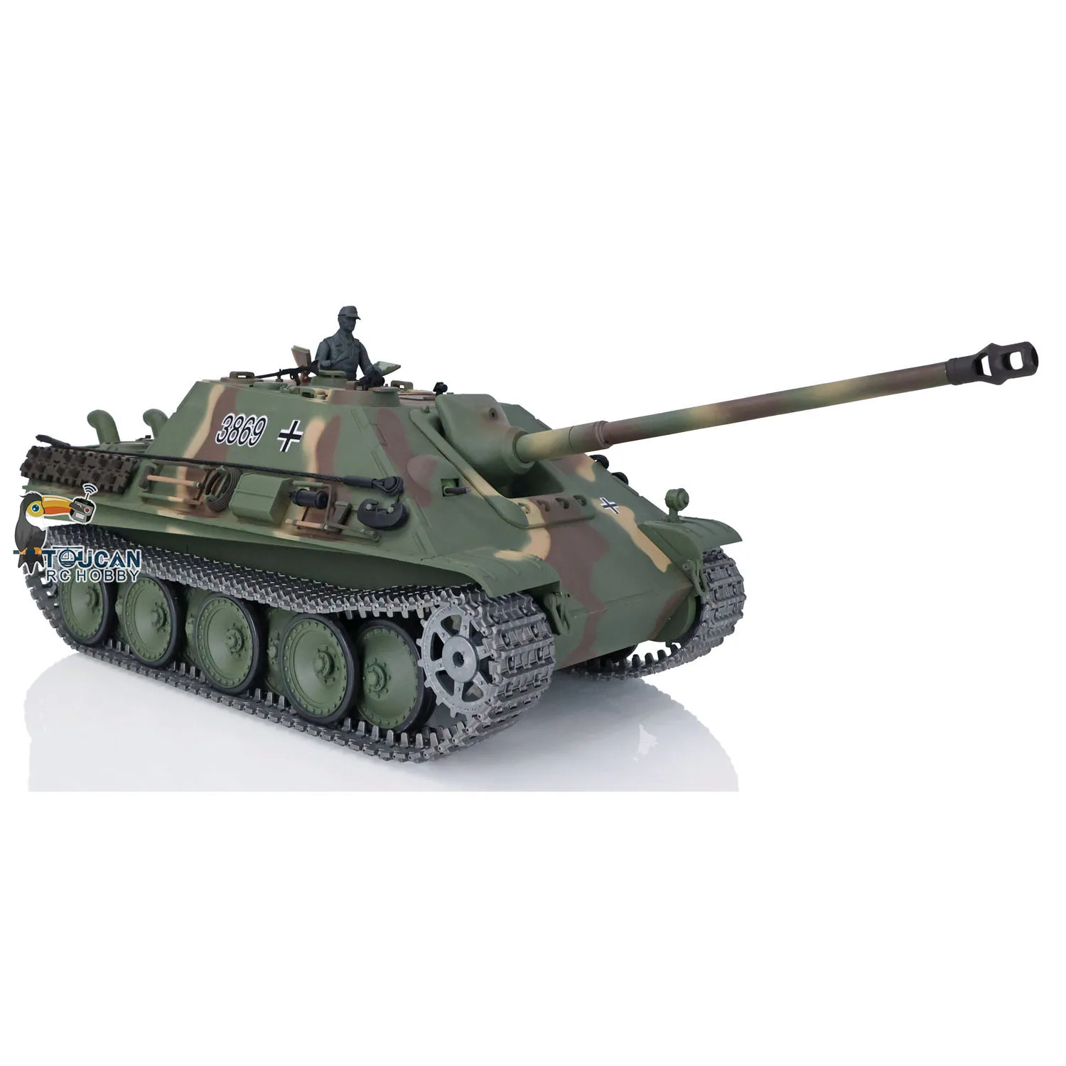 Heng Long 1/16 Scale 7.0 Upgraded Jadpanther RTR RC Tank 3869 Metal Tracks Toys for Boys TH17439