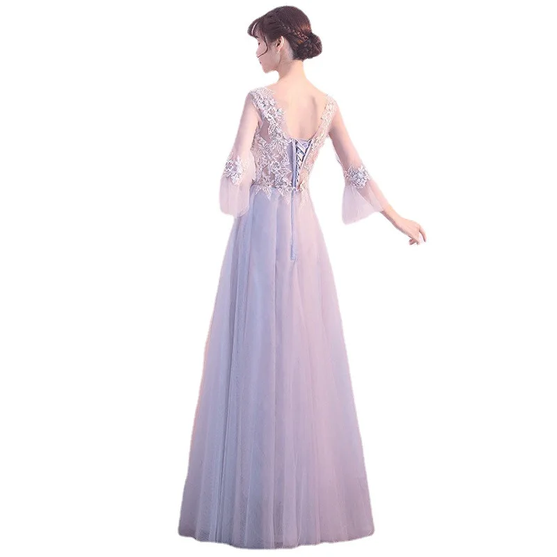 طراز خالد خيالي جديد لشتاء 2025، مناسب للارتداء العادي، فستان طويل أنيق مع حزام، فستان سهرة للولائم المضيفة #5