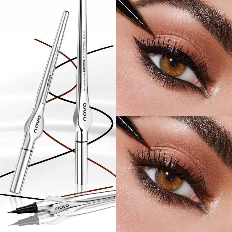 ウォータープルーフマットリキッドアイライナーペン - 極細、速乾、にじみにくい、大胆なアイメイクのための滑らかなフォーミュラ