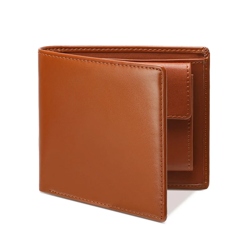 موضة جديدة جلد أصلي للرجال محافظ قصيرة جلد حقيقي الذكور الفاخرة العلامة التجارية مخلب الصبي هدية محفظة النقدية محفظة حمل بطاقات #6