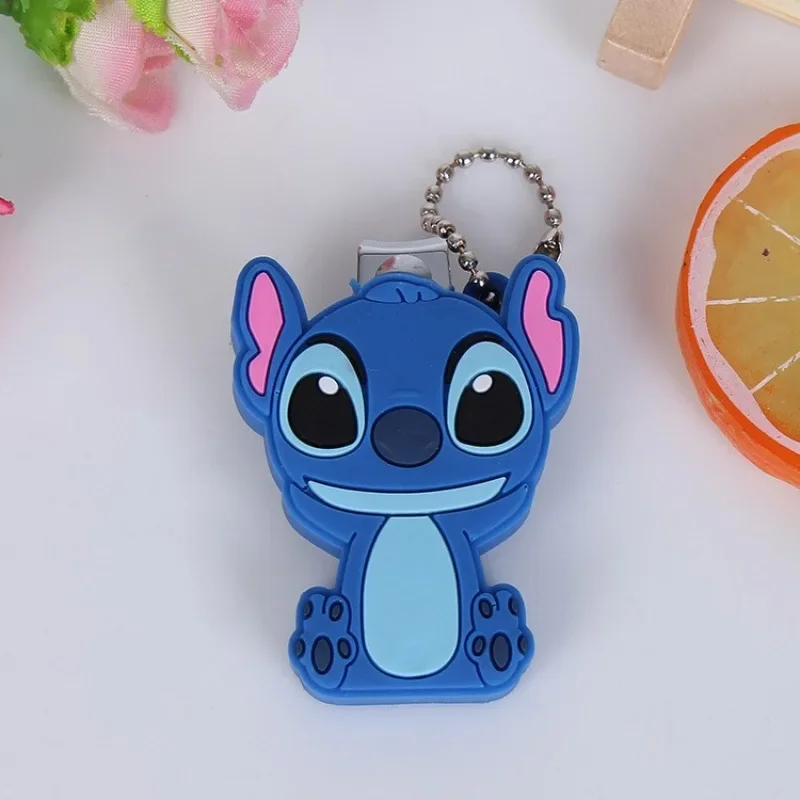 Disney Stitch Nail Clippers Cartoon Opening Stainless Steel Fingernail Clipper Thick Hard Toenail Cutter Manicure Scissors Tools