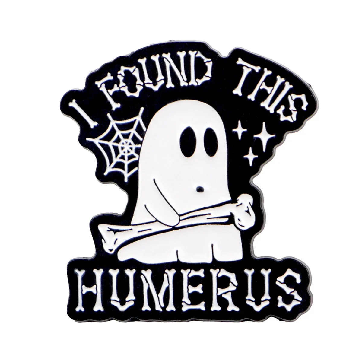 Enamel Pins Brooches Ghost Quotes Brooch Pines Lapel Pins Badge on Backpack Clothing Accessories Animal Jewelry Birthday Gifts