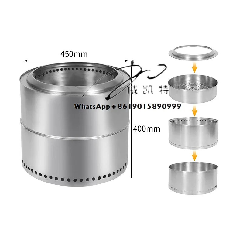 

Outdoor Wood Burning Stove Pellets Wood Burning Stove for Camping Wood Cook Stove With Oven