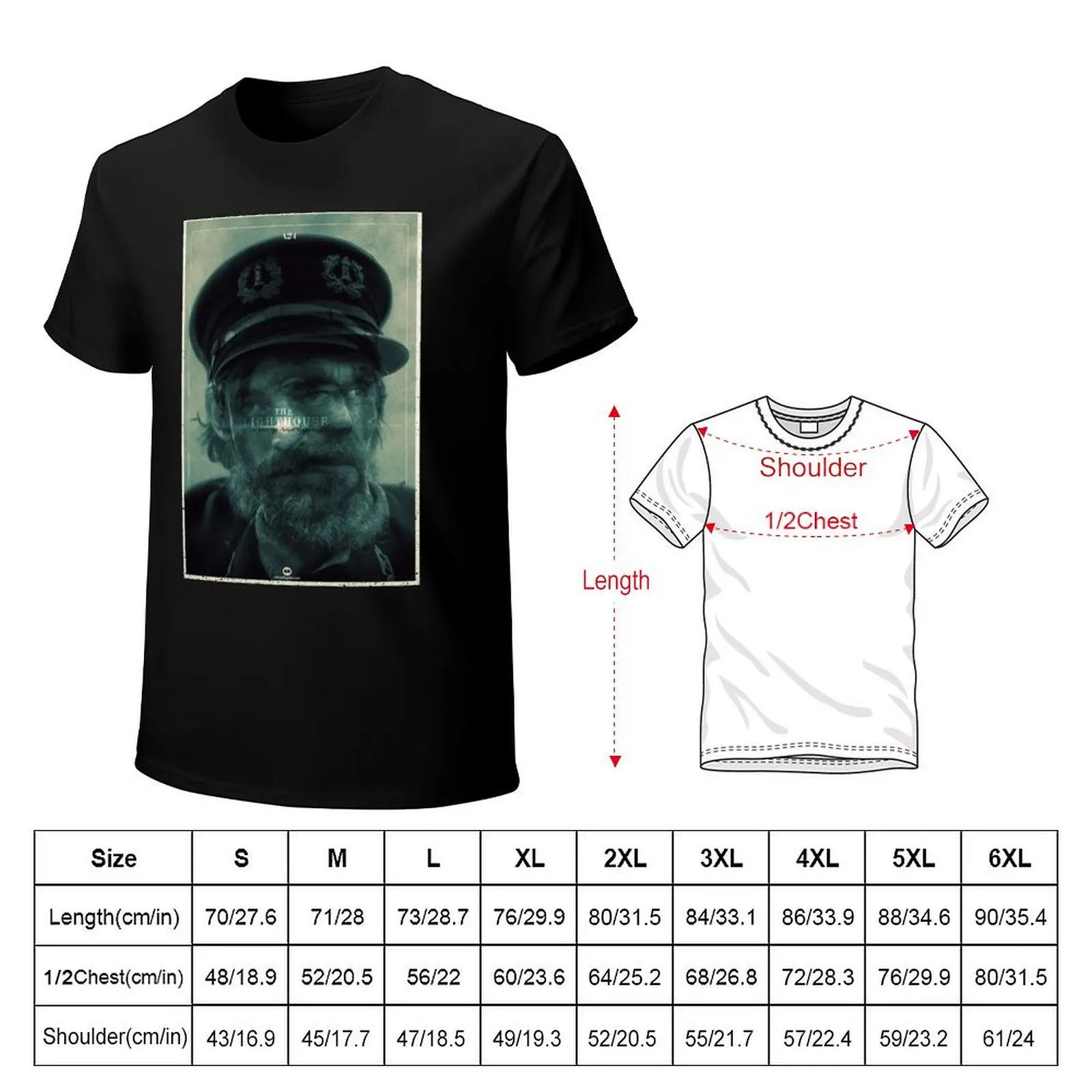 The Lighthouse (2019) T-Shirt Gym Wear Breathable Short Sleeve Tee