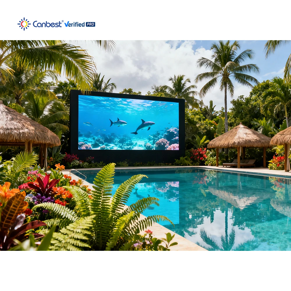 Commercial Poolside LED Video Wall IP66 Waterproof LED Display Screen Moisture Proof And Salt Spray Resistant For Water Parks
