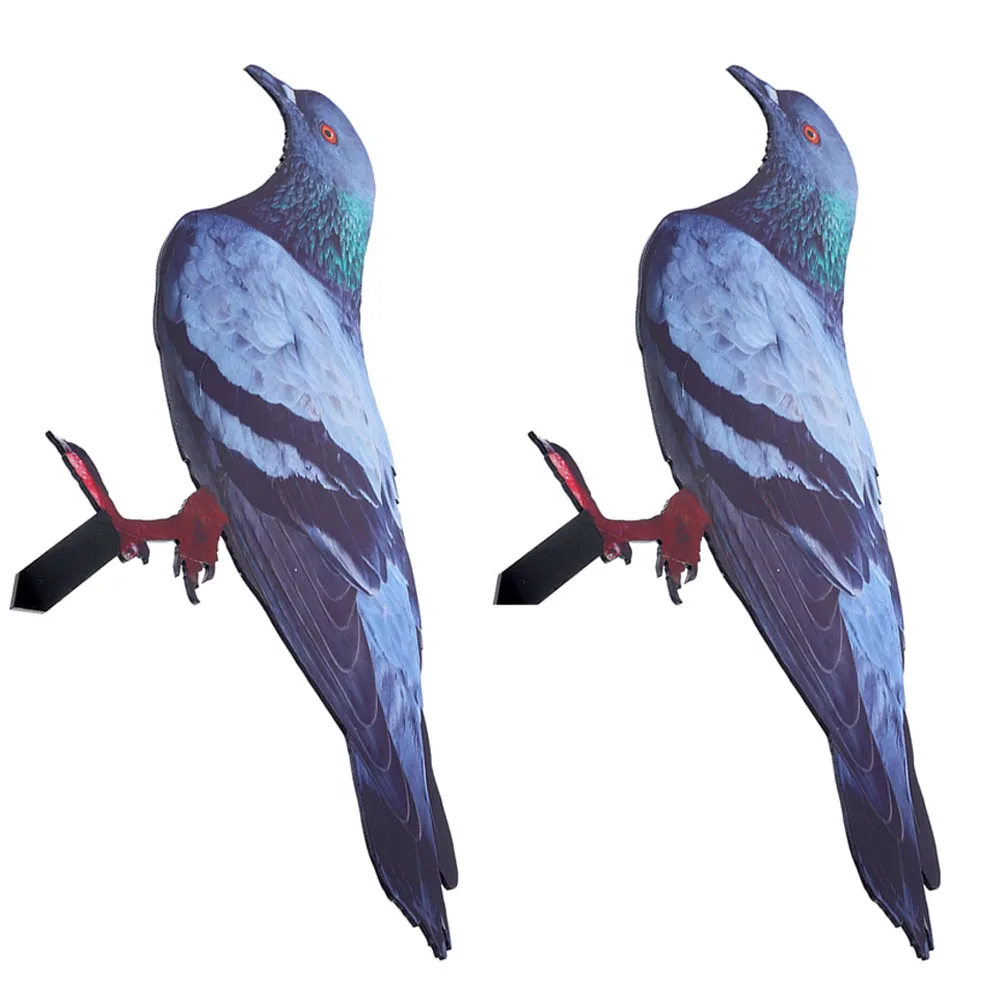 

2Pcs Pigeon Garden Stake Acrylic Yard Sign Decor Backyard Dove Lawn Ornament Outdoor Garden Accessory Pigeon Yard Stake