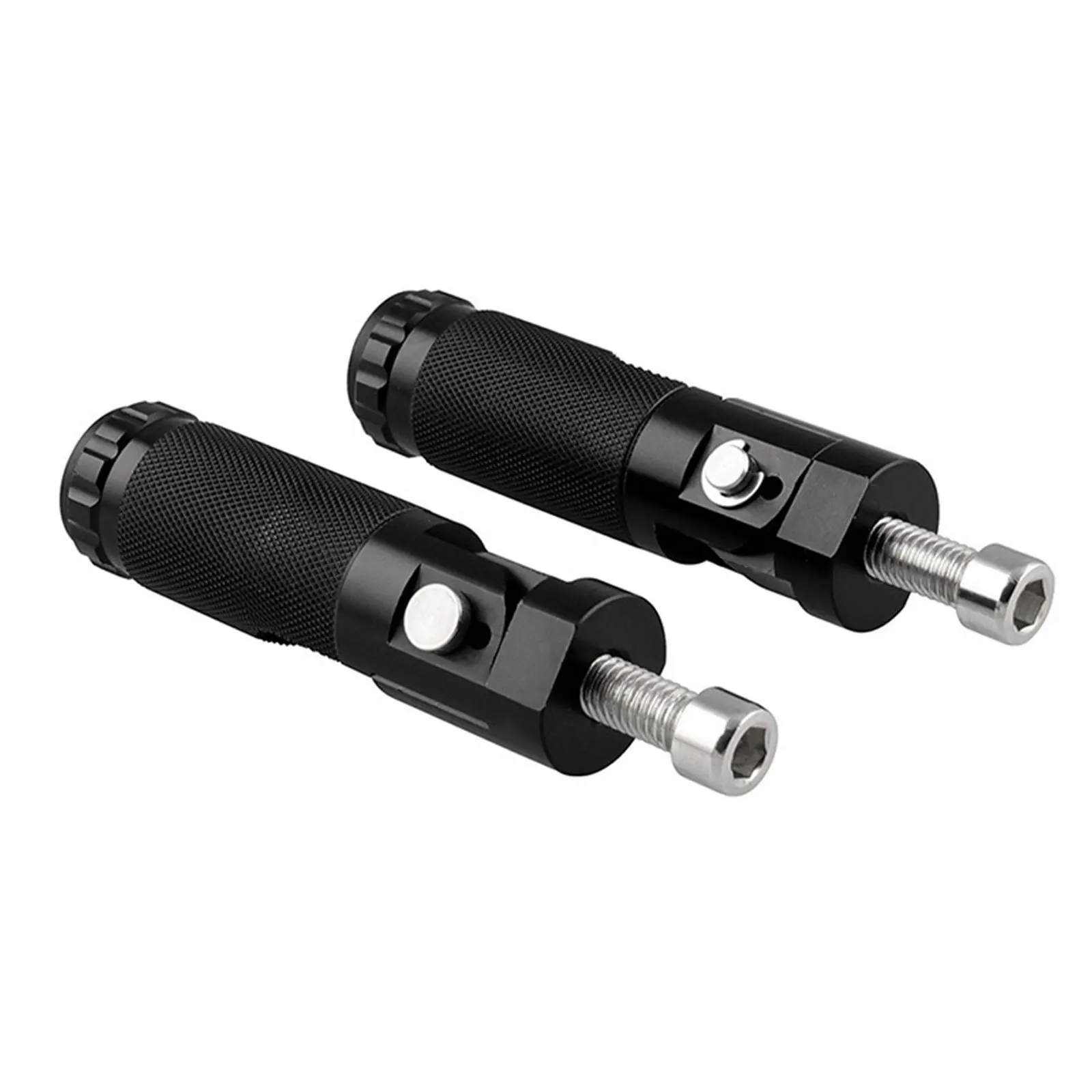 

Folding Motorcycle Foot Pegs - Universal Aluminum Anti-Slip Footrest for Bike Modification