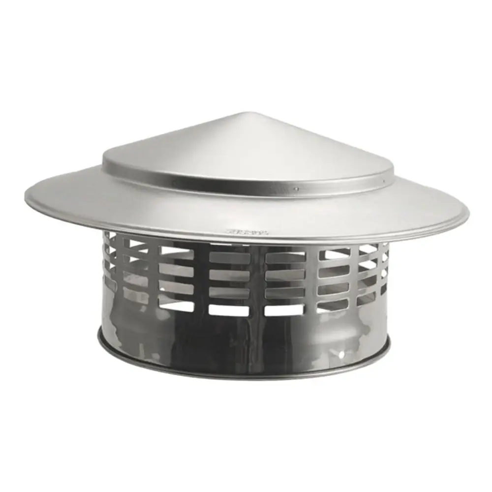 

75-200mm Fireplace Chimney Caps Stainles Steel Umbrella-shaped Smoke Exhaust Pipe Rain Cap Weatherproof Rust-proof