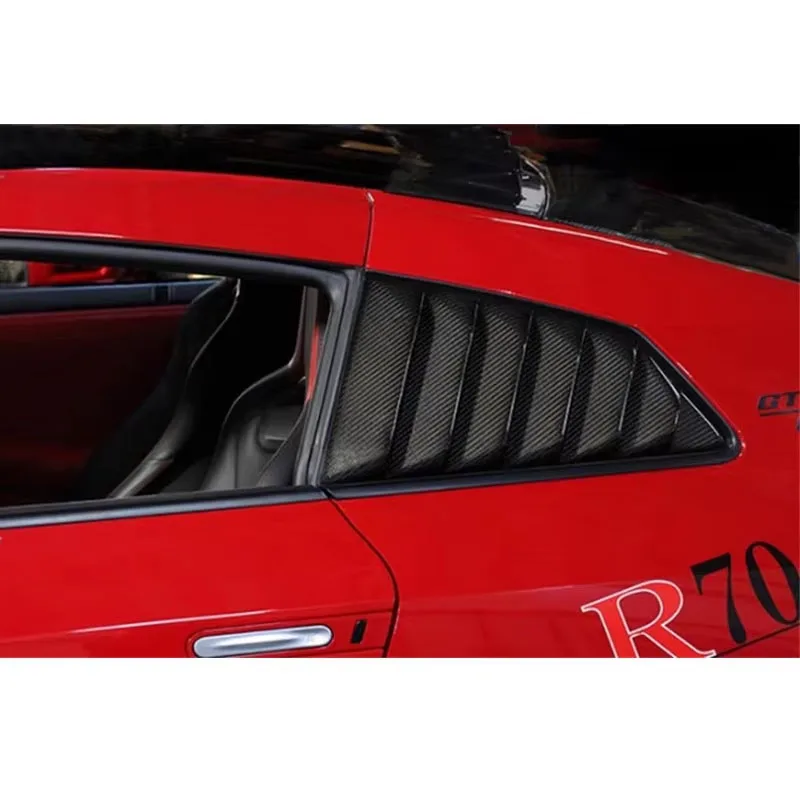 

For Nissan R35 GTR Kit TOP SECRET TS Carbon Fiber Rear Spoiler Louver Diffuser