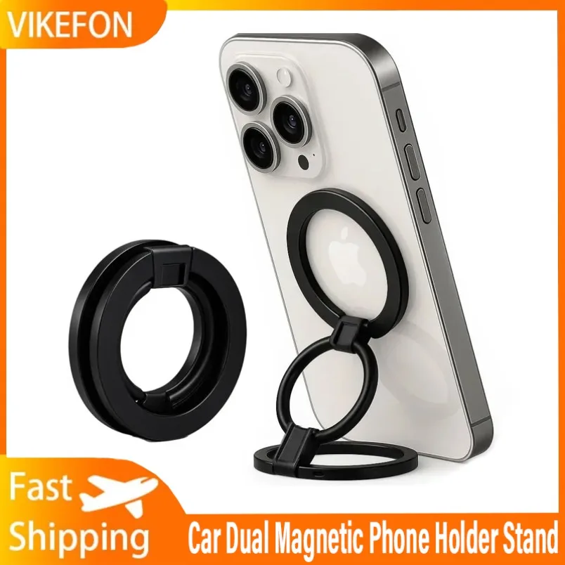 Magnetischer Telefonring, Legierung, Klappständer, Halter für iPhone 14, 13, 12 Pro Max, abnehmbares Mobiltelefon, kompatibel mit MagSafe-Ständer