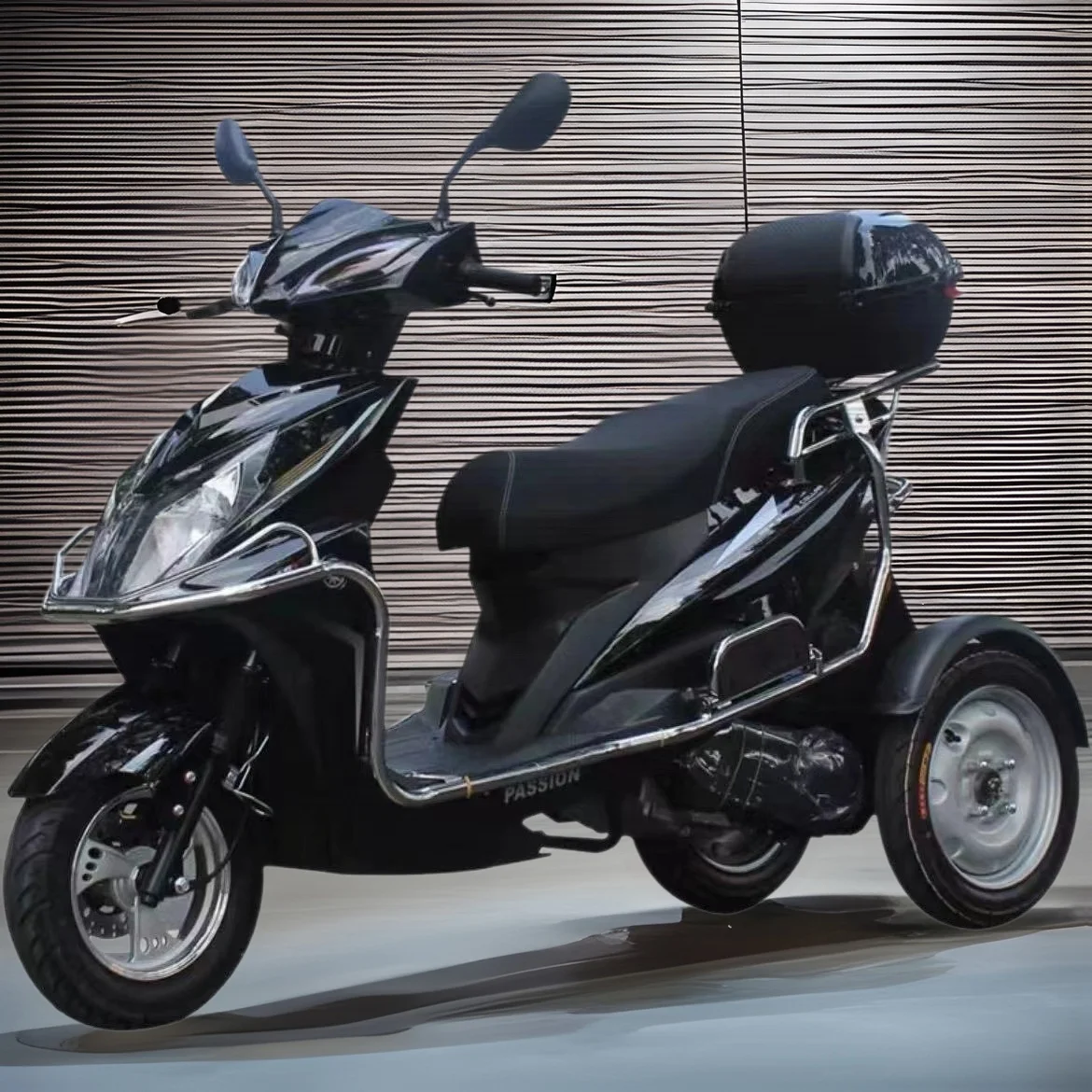 Adult and Elderly Electric Motorcycles Three-Wheeled Scooter with 125CC Fuel Engine & 48v Voltage Licensed for  Use