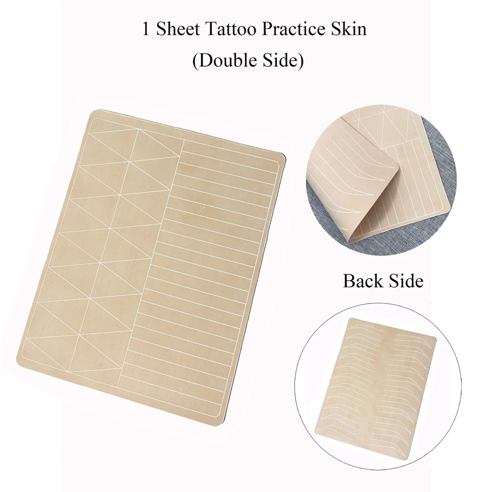 1pc Tattoo Practice Skin Double Side Microblading Eyebrow Practice Skin Tattoo Supplies For Beginner Tattoo Artist Training Skin
