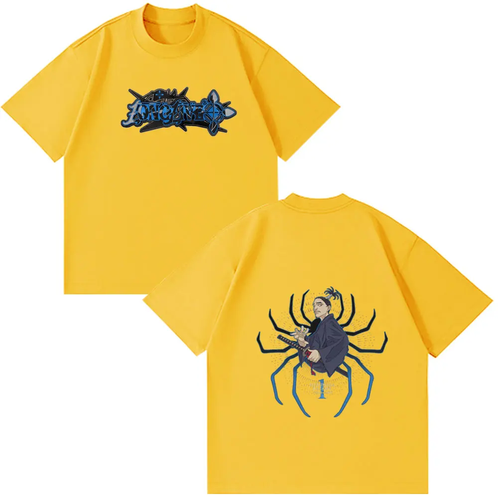 أنيمي هنتر X هنتر تي شيرت العنكبوت فانتوم فرقة Nobunaga Hazama قصيرة الأكمام التي شيرت الرجال النساء الملابس القطنية فضفاضة تي شيرت #3