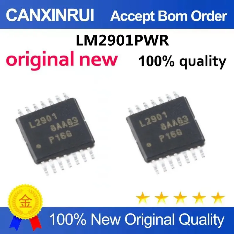 LM2901PWR L2901 Patch TSSOP-14 Four-way Differential Comparator IC Chip Original Direct Shooting