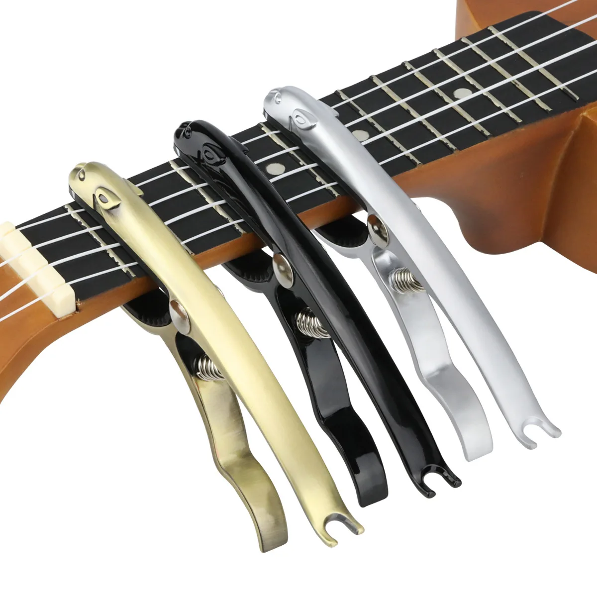 Professional Metal Guitar Capo Aluminum Alloy Clamp Key Trigger Tuner for Acoustic Electric Bass Musical Instrument Accessories