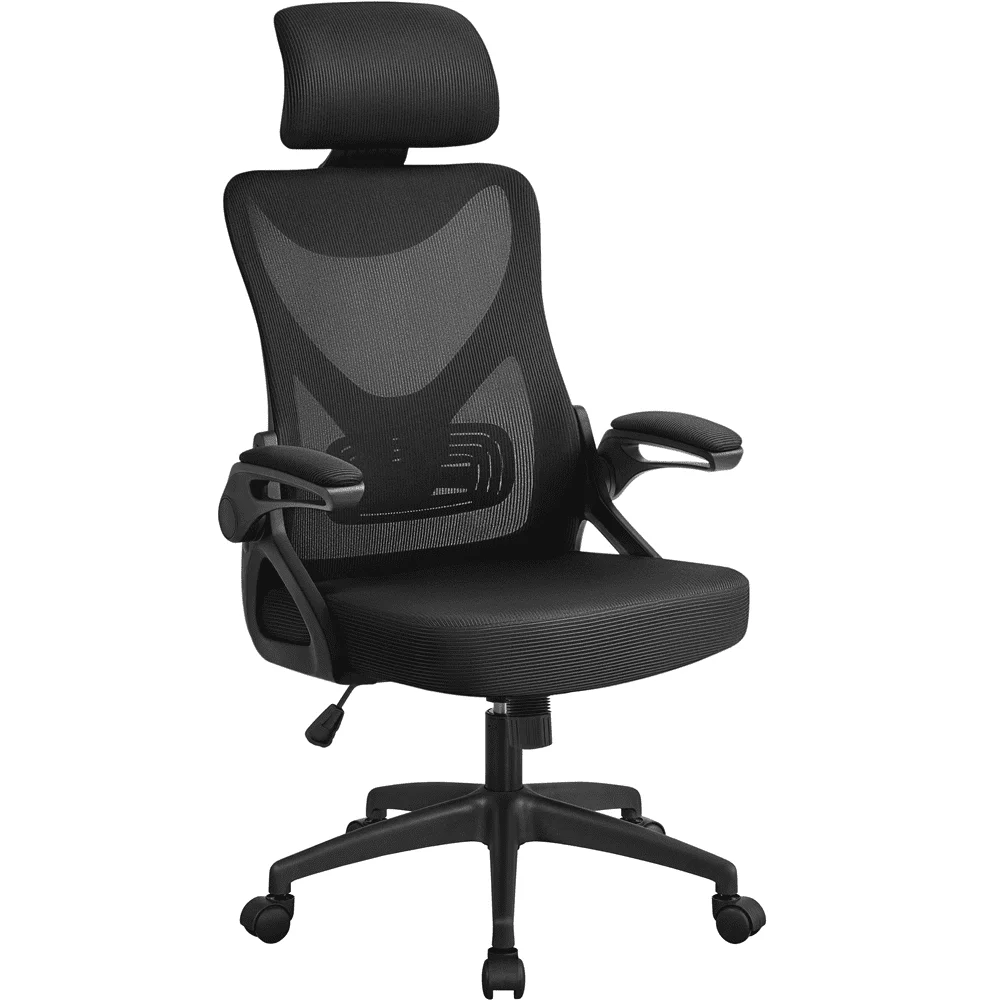 

High Back Ergonomic Mesh Office Chair with Adjustable Padded Headrest,