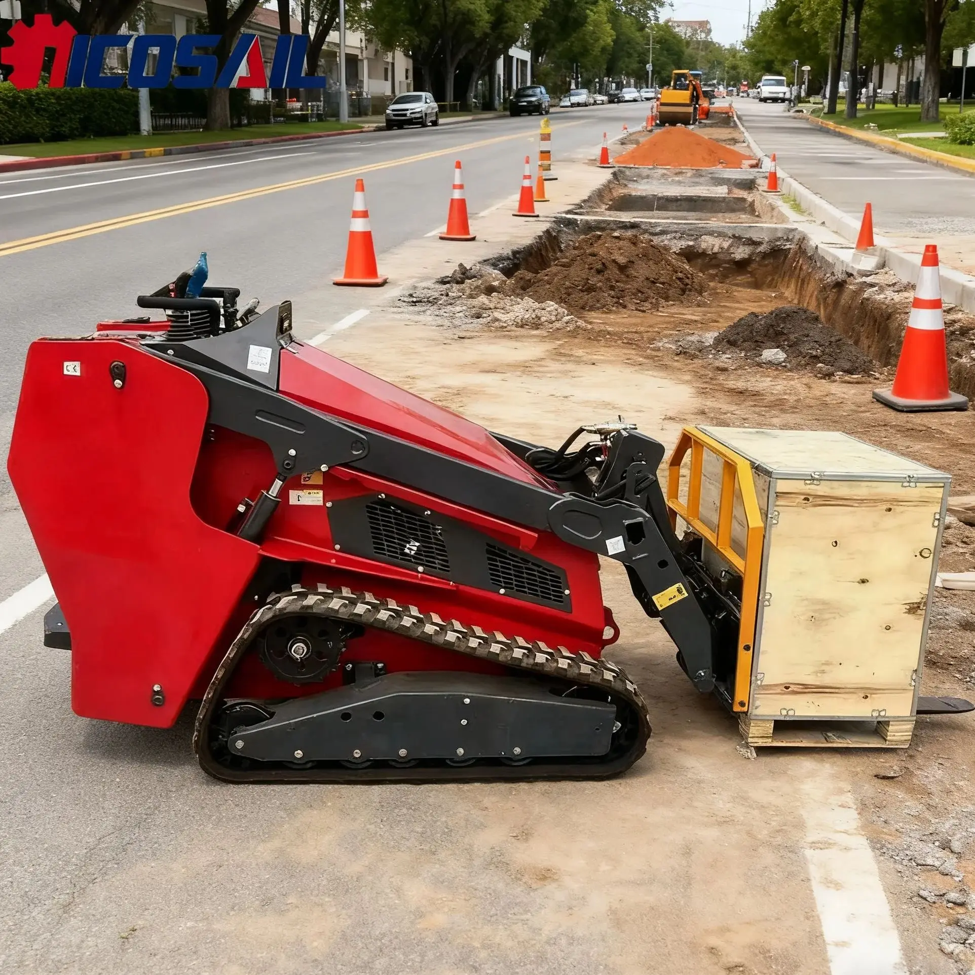 

Free delivery CE skid steer loader with accessories, wheeled with mini front-end skid steer loader