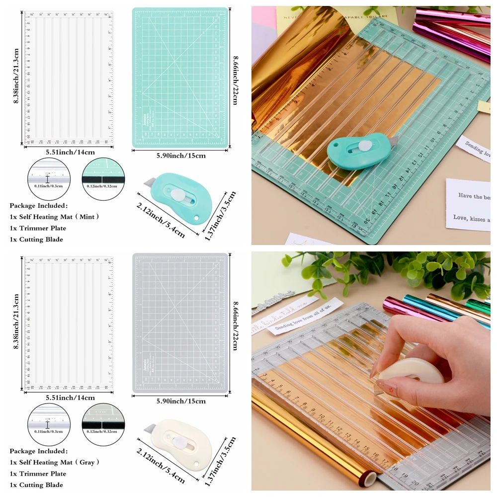 2025 new Quick Trimmer Tool with Blade for Foil and Paper, Craft Foil Paper Cutters Easy Sentiment Strips Trimming Tools