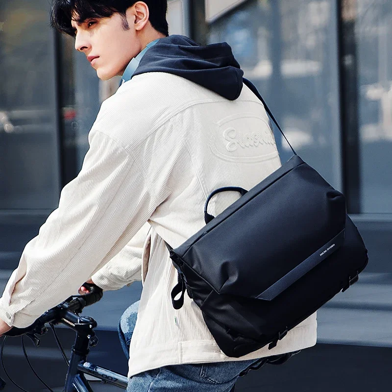 Mark Ryden Multifunction Fashion Shoulder Messenger Bag Large Capacity Leather Crossbody Bag designer luxury bag for men