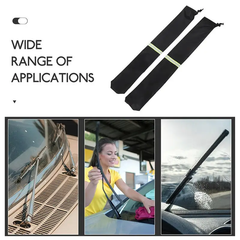 1 Pair Windshield Wiper Covers Rainproof Frost Protector Polyester Universal Car Truck RV Auto Waterproof Bird Proof