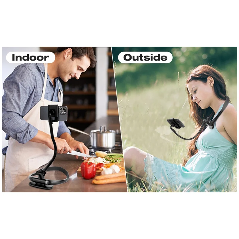 

AED7-Gooseneck Mobile Phone Holder, Mobile Phone Selfie Holder For Bed, Universal Multi-Function Mobile Phone Holder
