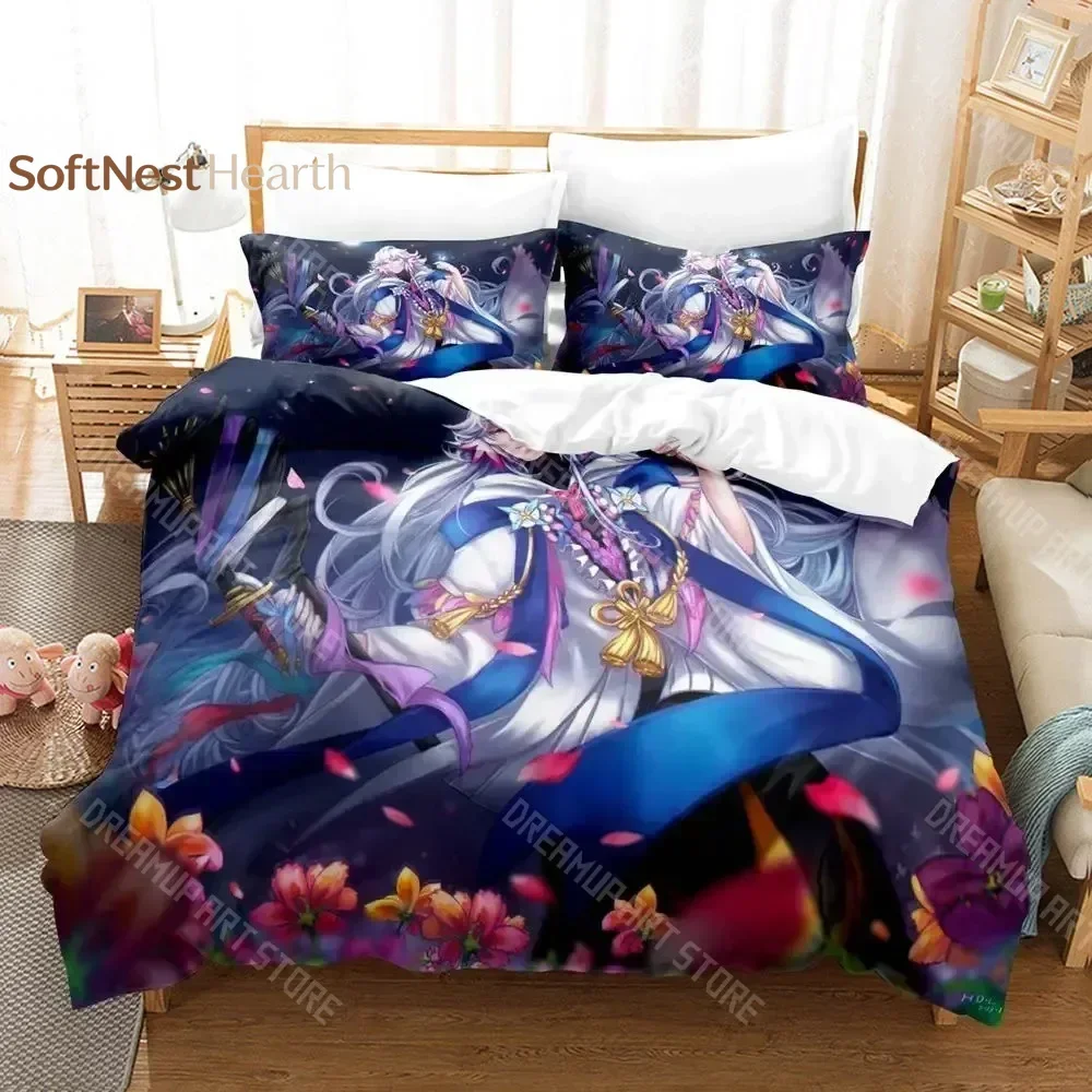 2026 3D Print Fate Grand Order, Merlin Bedding Set Single Twin Full Queen King Size Bed Set Aldult Kid Bedroom Duvetcover Sets A