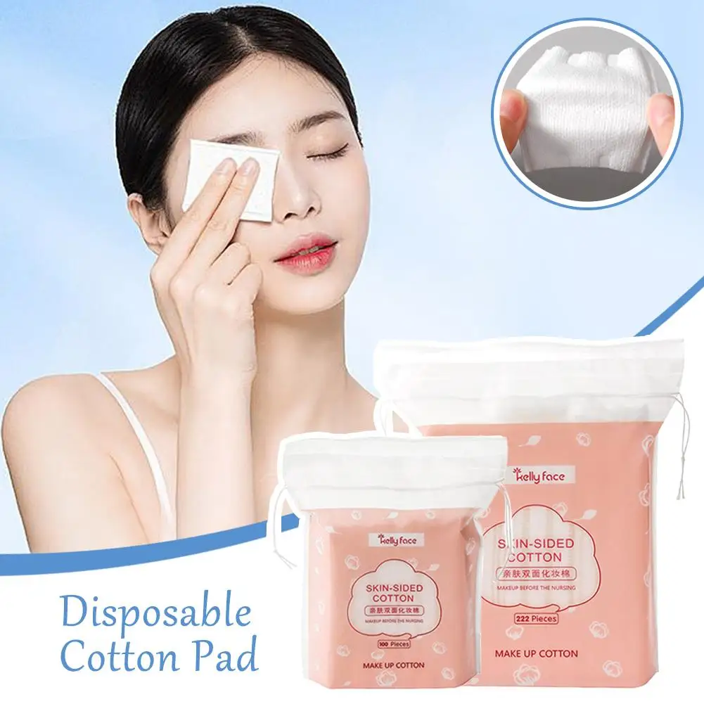 

100/222PCS Disposable Makeup Cotton Wipes Soft Makeup Remover Pads Make Cotton Pads Ultrathin Paper Up Wipe Facial Cleansin H6F5