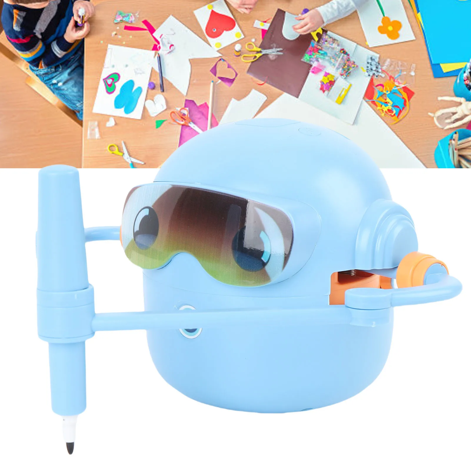 

Kids Drawing Robot Interactive Educational Auto Drawing Robot with 100 Cards for Boys Girls Preschool Learning Painting Robot