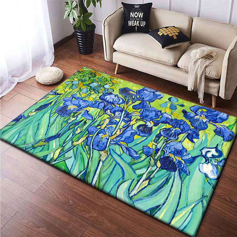 Artistic style high-definition printed carpet, living room, bedroom floor mat, kitchen mat, children's bedroom mat