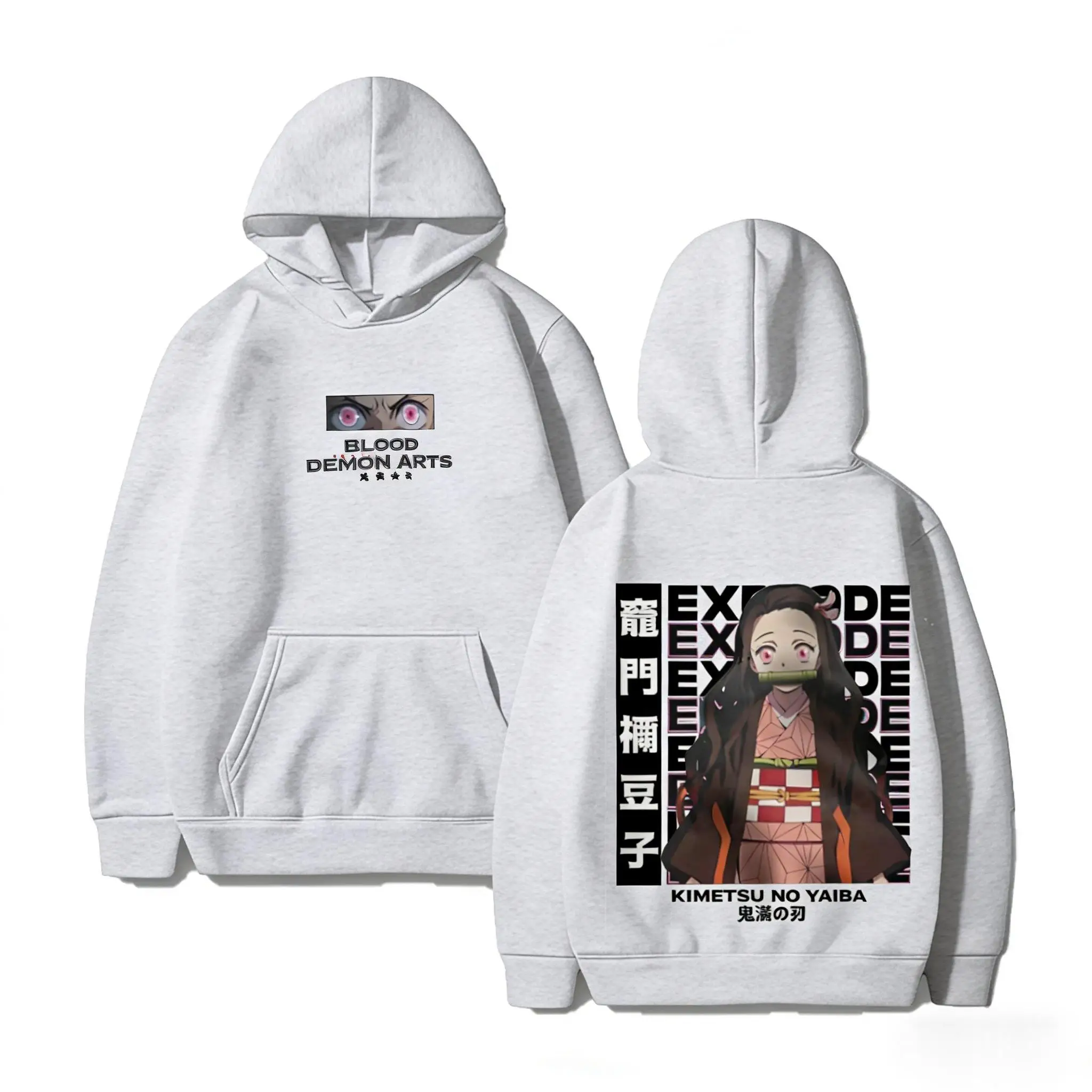 Cosplay Anime Demon Slayer Nezuko Hoodie Männer Frauen Casual Langarm Tops Streetwear Pullover Sweatshirt 2026 Herbst Winter Neue