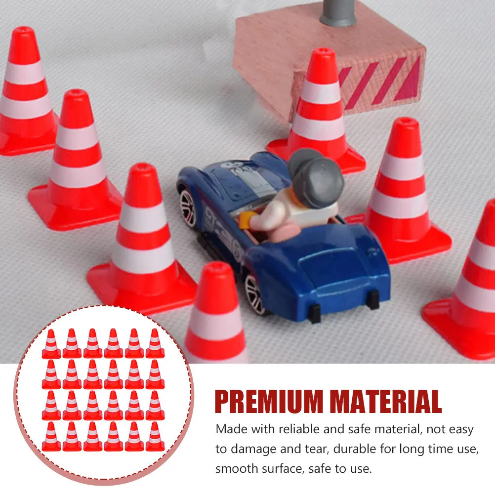 

35Pcs Roadblock Simulation Educational Set Early Transportation Learning Teaching Aids Mini Traffic Signs Plastic Barricade