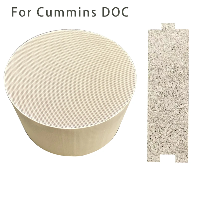 2A024250135 190.5x76.2mm Diesel Oxidation Catalyst DOC Honeycomb Ceramic Catalytic Converter  Ceramic insert for Cummins DOC