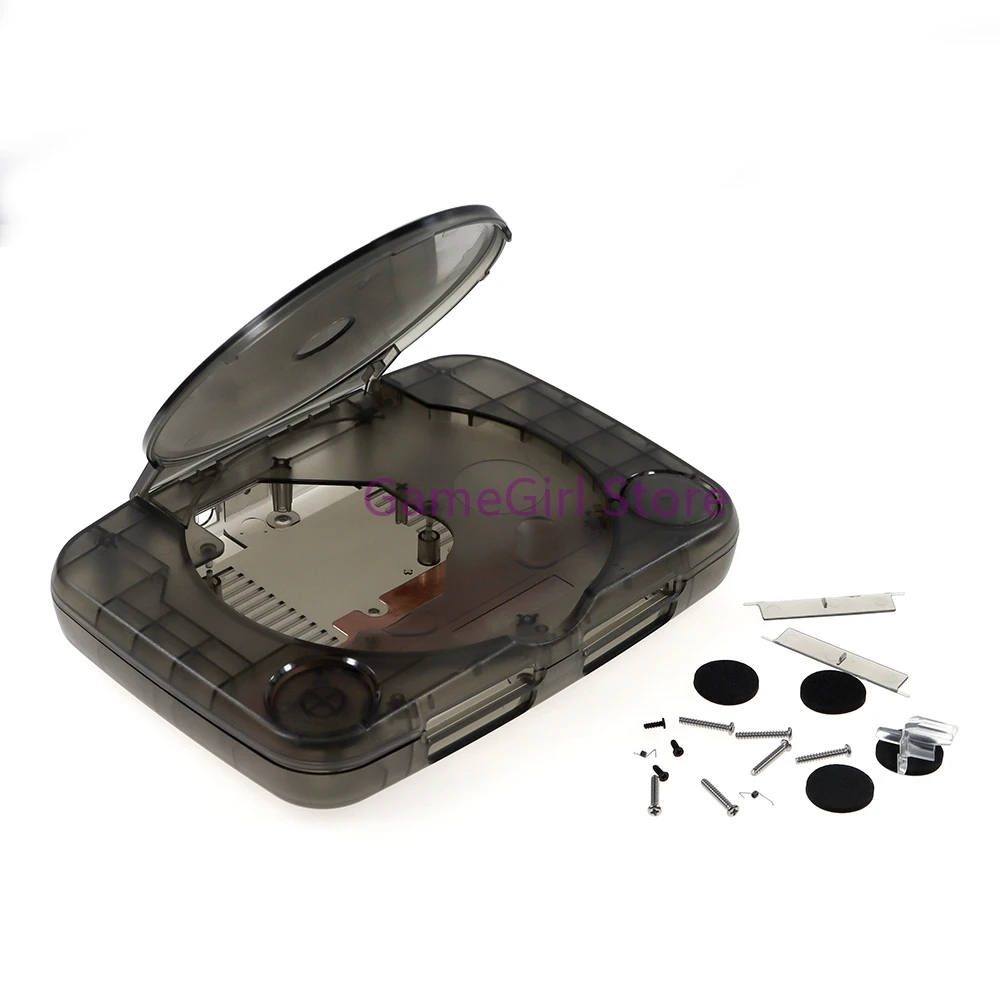 5sets Full Set Housing Shell For PlayStation 1 PS1/PS One Console Transparent Case with Screws