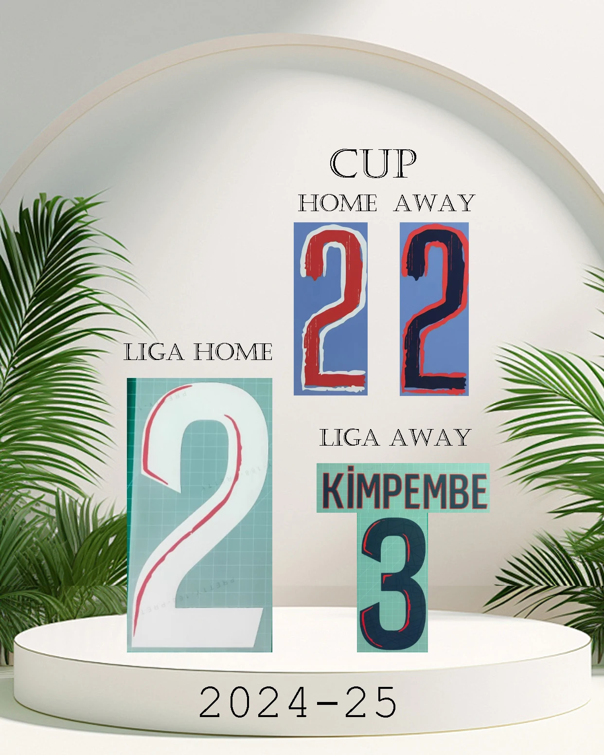 PSaG Li gue1 and C-L home and away name and number 2024/25 LEEKANGIN name sets KIMPEMBE&ZAIRE-RMERY nameset top AAAA quality