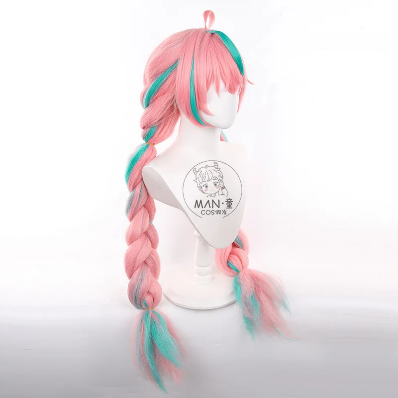 Parrucca cosplay Genshin Impact Varesa Cornrow Trecce doppie in stile regalo di Halloween