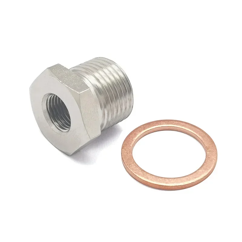 M18 X 1,5 MM a M10 X 1,0 MM escape O2 Sensor de oxígeno espaciador reductor adaptador conector accesorios piezas de automóvil