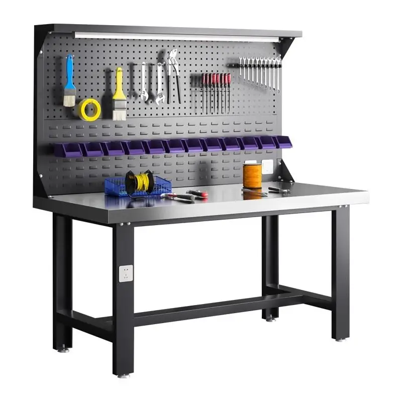 

Workbench Stainless Steel Heavy-duty Fitter Bench Stainless Steel Maintenance Workbench Factory Anti-static Workbench Experiment